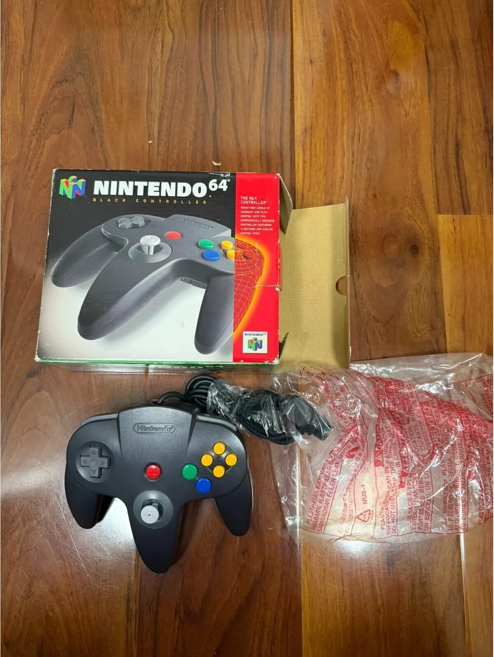 Nintendo 64 - N64 Black Controller [OEM] NUS-005 Original Box/ Insert Tested